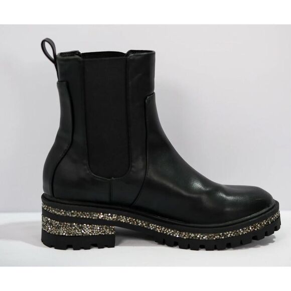 SHUSHOP Yazlin Women’s Black Lug Boot 11 *NEW* - Picture 2 of 14